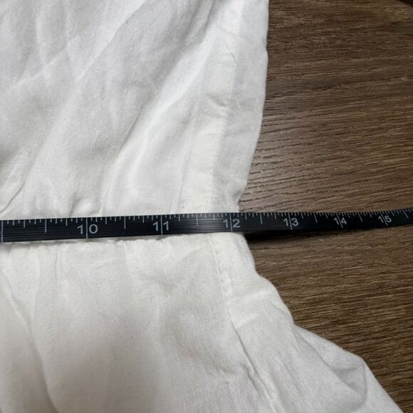 TRAC Women's Embroidered Cover-Up Romper White/Navy Sz M Summer Beach - Picture 11 of 13